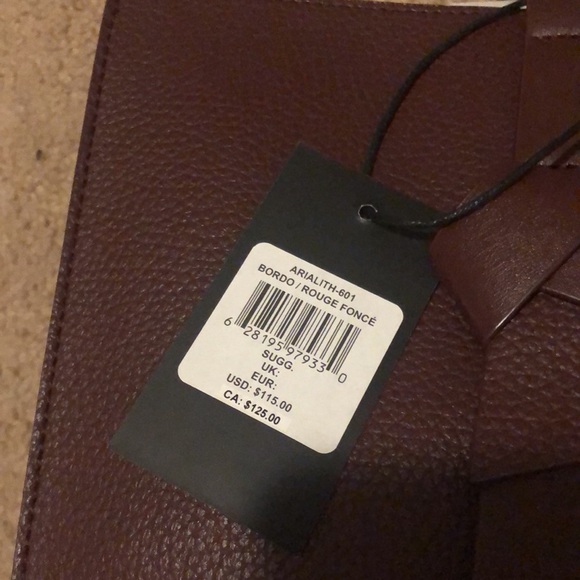 Rachel Zoe Burgundy Tote Bag - Picture 10 of 12